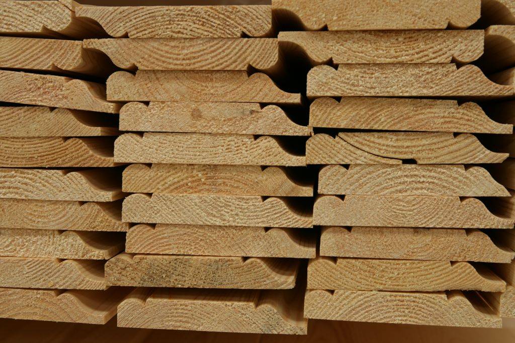 A stack of wood